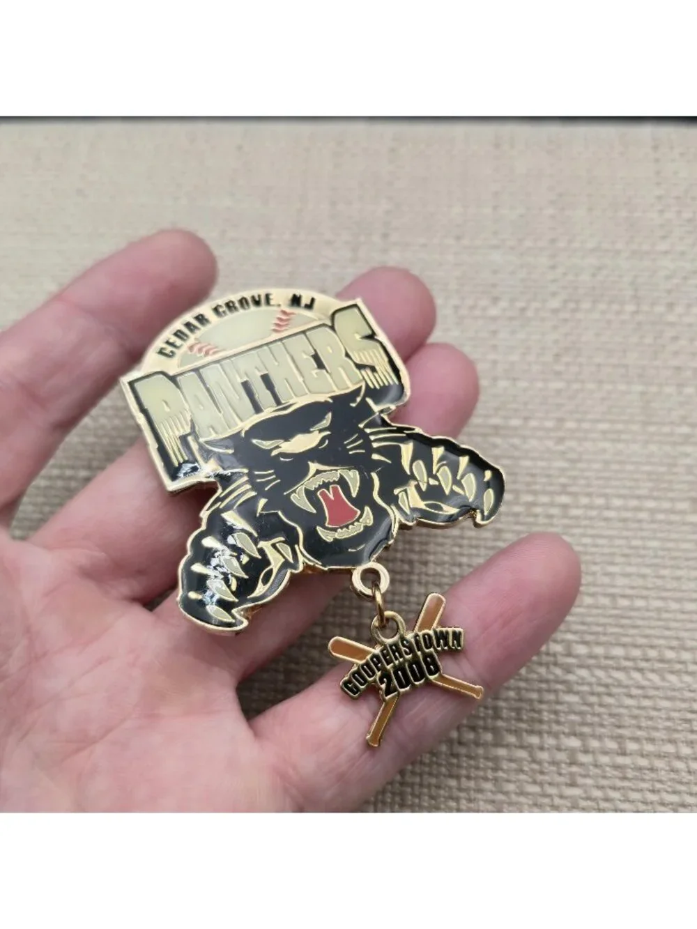 Cedar Grove Panthers 2008 Cooperstown Baseball Pin B1454